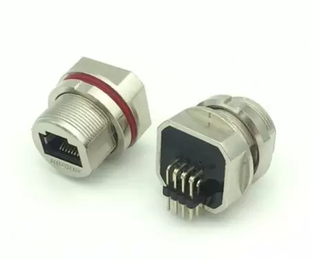 آداپتور آببندی شده RJ45 زاویهدار نسخه فلزی
